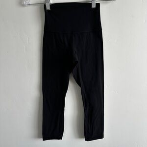 Lululemon Align Crop 21" Black Leggings (Third Release) Size 2
